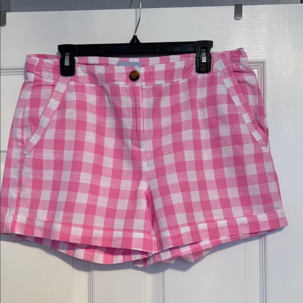 Joules Pink Checkered Women's Shorts